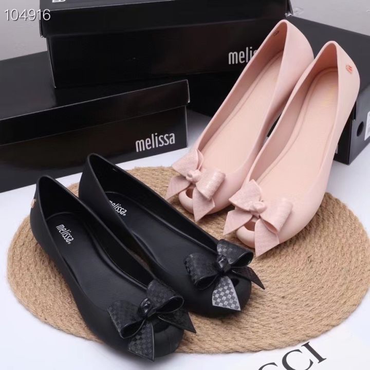 New Melissa Jelly Shoes Women Sandals Bowknot Flat Comfortable Summer Women s Shoes Lazada PH