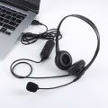 Wired Headset with Mic Noise Cancellation Headphone 3.5mm/USB 2.0 Stereo Business Headphones for Computer PC. 