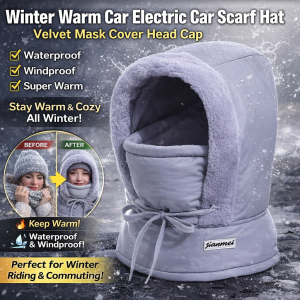 Fleece-lined Thickened Thermal Face Mask Windproof Motorcycle Ride Ski Mask Hats Fleece Hood