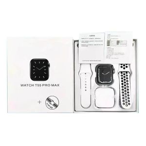 Newkee 【Ready store COD】Original Product T55 pro max Smart Watch with Pro 4 Earbuds set Hot-sale New Design With 3 colors Options