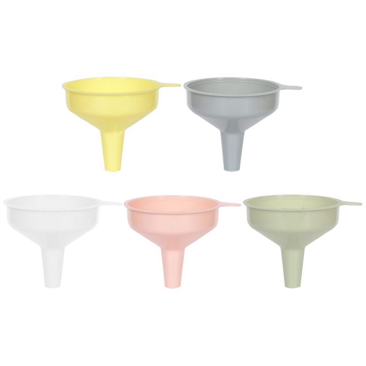 5 PCS Colorful Plastic Funnel for Perfumes Spices Powder Funnel ...