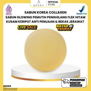 [BPOM HALAL] Adera Byora Sabun Korea Collagen Wajah & Badan Bersih Putih Cerah Glowing Untuk Kulit Wanita & Pria Sudah BPOM HALAL