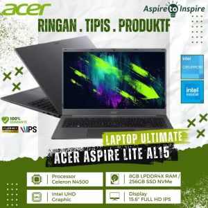 Laptop Acer Aspire Lite AL15-31P-C3W5 [15.6" FHD IPS Intel N4500 8GB RAM SSD 256GB Intel UHD Graphic Iron Grey]