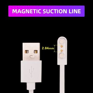 60CM Smart Watch Charger Charging Cable Magnetic Charging line 2 Pin 4 Pins USB Charging Cord Charger Compatible With Smart Watches Universal