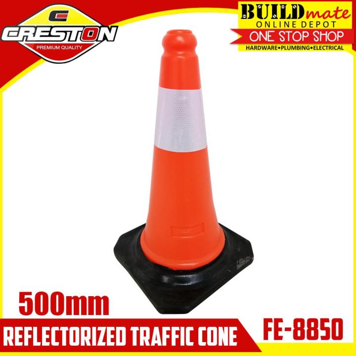 BUILDMATE Creston Reflectorized Traffic Cone 500mm FE-8850 | Lazada PH