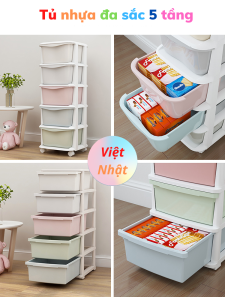 Tủ nhựa đa sắc 5 tầng đa năng nhựa Việt Nhật chính hãng