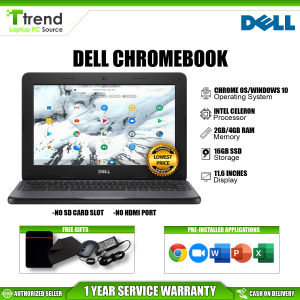 Cheapest Chromebook Laptop DELL/LENOVO/HP/ACER/ASUS Intel Celeron 2GB-4GB RAM 16GB SSD Chrome OS Windows 10(Preloved)