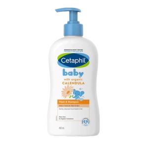 SG Cetaphil 2-in-1 Baby Wash & Shampoo 400ml (Suitable for sensitive skin)EXP 2028