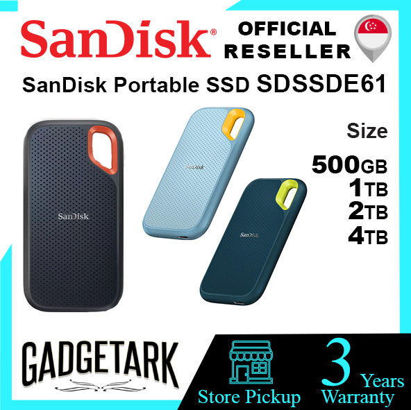 SanDisk Extreme Portable SSD - Up to 1050MB/s - USB-C, USB 3.2 Gen