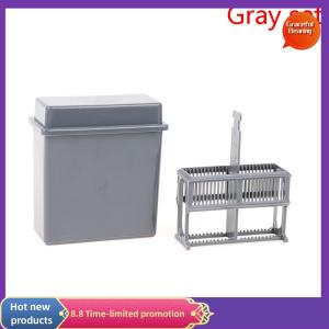 Graceful 24 Slots Staining Jar Rack for Microscope SlidesSlides Staining Rack Dish Set