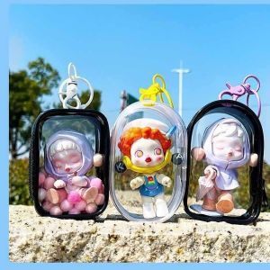 Clear Doll Display Bag Dustproof Collectibles Storage Case Keychain Bags Transparent Pouch Blind Box Portable Cable Headphone Charger Storage Bag Clear POP MART Carry Out Display Bag