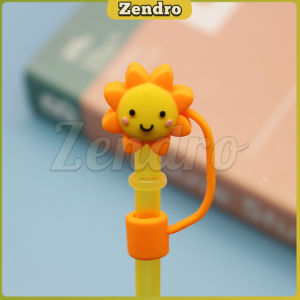 ZEO Straw Cap Silicone Dust-proof Plug Glass Tea Milk Straw Splash-proof Lid