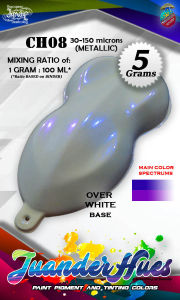 5 grams High Grade White Chameleon CH08 Purple Blue Pigment Color Changing Powder Pearl Effect for Paint Binder Clear Coat Powdercoat Multicolor Juanderhues