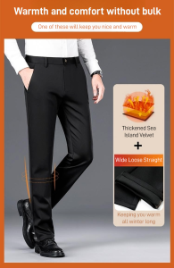 Tiger head embroidery mens trousers