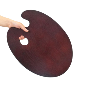 LANCE Oval/Square Oil Painting Palette Vintage Wood Panels Acrylic Paint Tray Professional Ultra Light Color Mixing Board Art Supplies