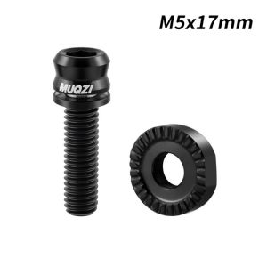 MEEU Arc-shaped Bicycle Front Wheel Fixing Screw Half Moon Washer Titanium Alloy Bike Frame Fixing Screws Bicycle Screw M517mm Bicycle Fixing Screw Gasket Cycling Frame Parts