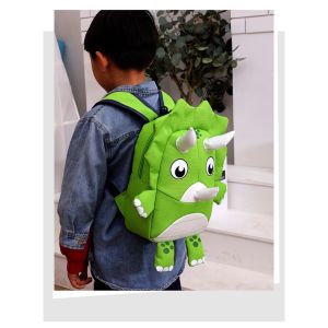 Ba lô KHỦNG LONG TAM GIÁC dành cho học sinh mẫu giáo siêu nhẹ chống nước cao cấp phong cách Nhật Bản BEE GEE T104544