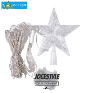 [Jocestyle Mall] LED Waterfall Tree Lights with Topper Star LED Lights for Holiday Decor
