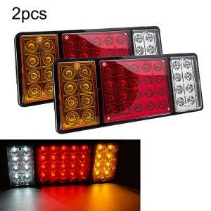 【COD จัดส่งที่รวดเร็ว】ไฟท้ายติดรถLED 12V 2ชิ้น (ซ้าย-ขวา) 3 ตอน ไฟท้ายรถยนต์ รถบรรทุก และรุ่นทั่วไป ไฟท้ายไม่มีแป้น
