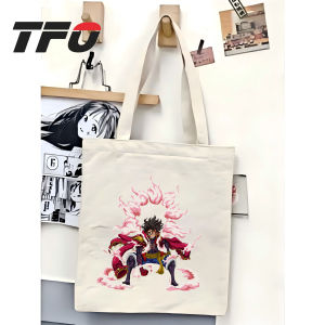 TFO Tote Bag One Piece the Straw Hat Pirates Monkey D. Luffy Versatile Ideal for College School