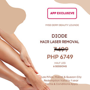 Half Leg Diode Laser 6 sessions [e-voucher]