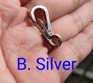 Snap Spring Clip Hook For Paracord Lanyard & ID Lace Mini Carabiner Keychain Spring Clasp Lock Hook