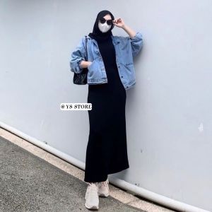 Jaket Denim Wanita Terbaru / Jaket Denim Rubber Model Saku Layang / Jaket Denim Import Oversize / Jaket Jeans Wanita Viral