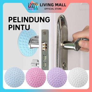 Karet Ganjalan Pengaman Pintu Meja Serbaguna Tempelan / Karet Penahan Benturan Gagang Pintu Dinding Tembok / Bantalan Pelindung Pintu Rumah Bulat