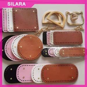 SILARA Leather Bag Bottoms DIY Handmade Oval Round Bottom Bag Accessories for Knitting Bags Handbag Crossbody Bags Bottom