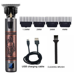 Mesin Pemotong Rambut Prefessional Hair Clipper / Pencukur Rambut Elektrik / Pemotong Rambut Serbaguna / Vintage T9 Trimmer