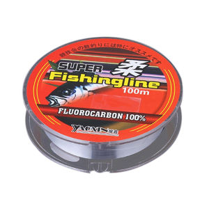 Senar Tali Pancing Fluorocarbon Line 4.0 Panjang 100 Meter Transparan