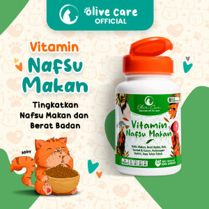 Olive Care Vitamin Kucing NAFSU MAKAN Gemukin Badan Bulu Rontok Daya Tahan Tubuh dan Konstipasi