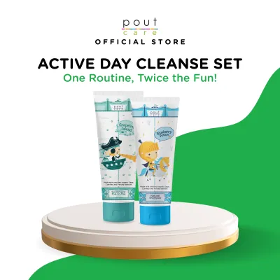 pout Care Blueberry Potion Shampoo 250ml & Swimmers’ Top-to-Toe Chlorine Removal Wash 250ml Bundle