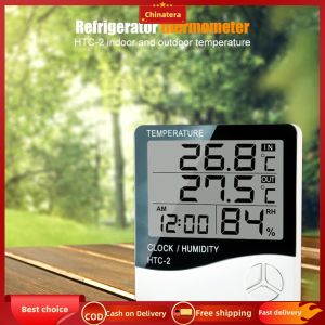[Chinatera Malll] Digital Thermometer Hygrometer Temperature Humidity Home Indoor Outdoor Clock