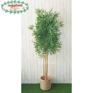 Pohon Bambu Hijau Latex Artificial Pot Dasar Cover Pot Eceng Gondok Dekorasi Rumah Aesthetic