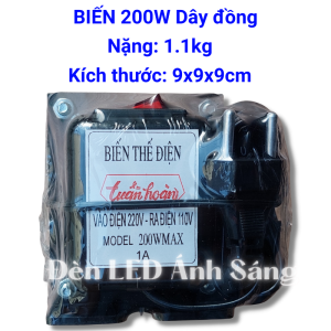 Biến áp chuyển đổi Điện 220V sang 110V 180W - 200W - 300W - 500W