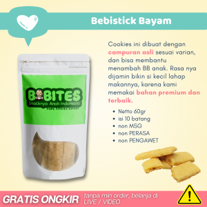 Snack Cemilan Biskuit Bayi Anak Mpasi 6 bulan 1 tahun Organik Sehat - ARAMOMKIDS001