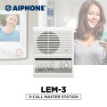 Aiphone 3-Call Master Station Intercom | LEM-3 | Voice volume control | Push-to-talk communication | Avesco. 