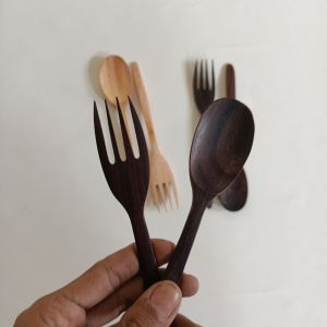sendok garpu set kayu sonokelling