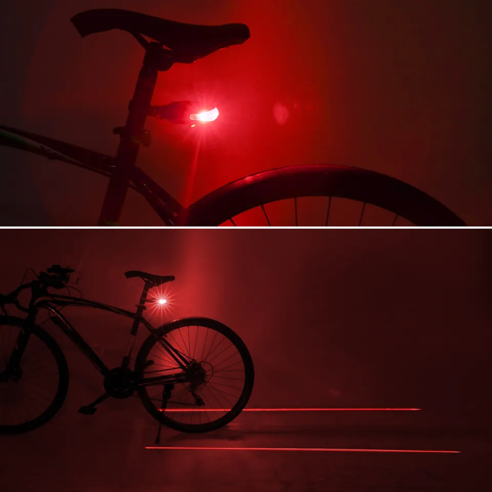 TOMSHOO Bike Light Set Bicycle Front and Rear Light in USB
