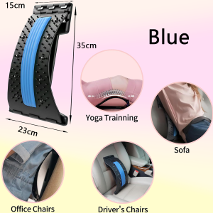 Back Massager Stretcher Equipment Massage Tools Lumbar Support Spine Posture Corrector 腰椎舒缓器 顶腰器