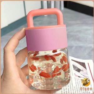 Digeo 300ml Portable Water Cup Student Water Bottle Transparent Cup With Handle