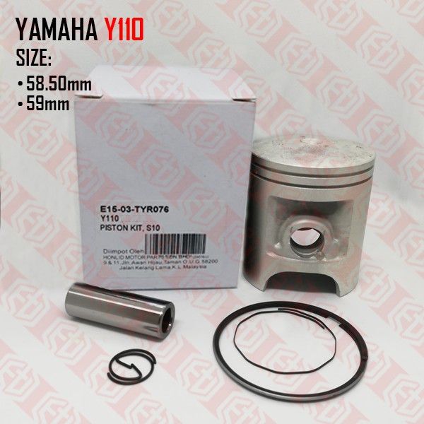 Piston Ring Pin Clip Kit 53Mm +1.00 For Yamaha Bws Aerox Nitro Neos Ovetto  100 , | eBay