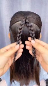 Cucuk Rambut Bunga 桃花花环流苏发簪 Peach Blossom Tassel Hair Pin 新中式国风马面裙汉服旗袍盘发发钗簪子头饰 Elegant Chinese Style