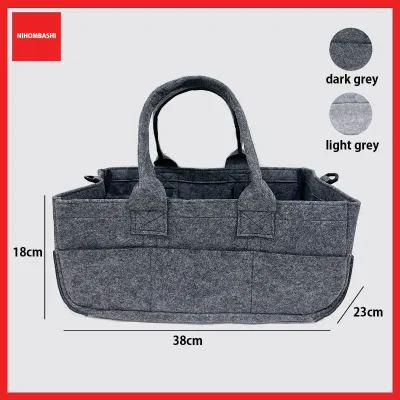 Baby Diaper Bag Caddy Organizer Portable Holder Shower Basket Portable Nursery Storage Bin Car Storage Basket For Wipes Toys Tote Bag