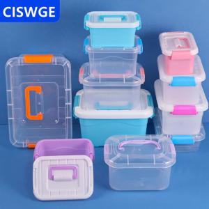[COD] CISWGE AUTOPARTS Pp Nhựa Lưu Trữ Box Với Nắp Xách Tay Trẻ Em Đồ Chơi Sinh Viên Văn Phòng Phẩm Lưu Trữ Đồ Trang Sức Trường Hợp Container Mỹ Phẩm Phân Loại Hộp