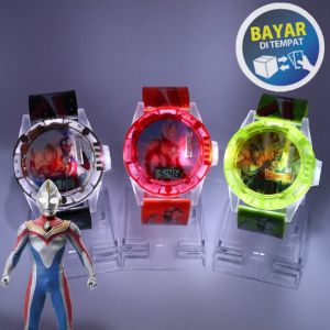 ULTRAMAN JAM TANGAN FASHION ANAK LAKI LAKI LASER PROYEKTOR DAN MELODI KARAKTER TG128 GROSIR MURAH