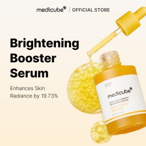 Medicube Kojic Acid Turmeric Niacinamide Serum 30ml 5% Niacinamide 1% Turmeric Fade Dark Spots Even Out Skin Tone Boost Radiance Brightening Booster Facial Serum Improve Dull Complexion