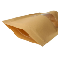 1KG Túi Zip Giấy Kraft Đáy Đứng Có Cửa Sổ/ Túi Zip Giấy Đựng Thực Phẩm. 