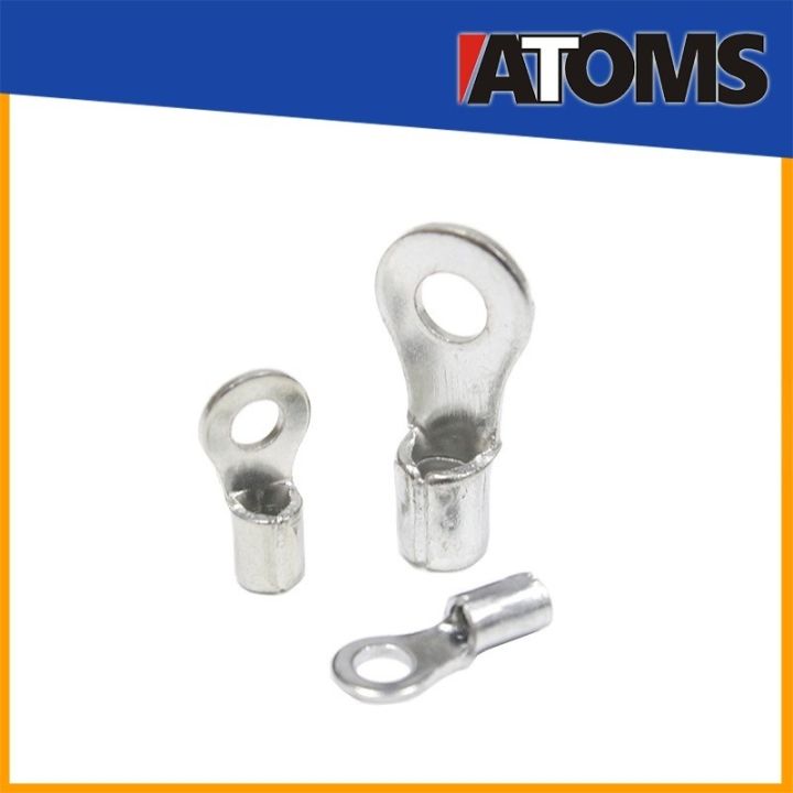 ATOMS Shining Type R Non Insulated RING Terminal Ring Lug Copper Lug ...